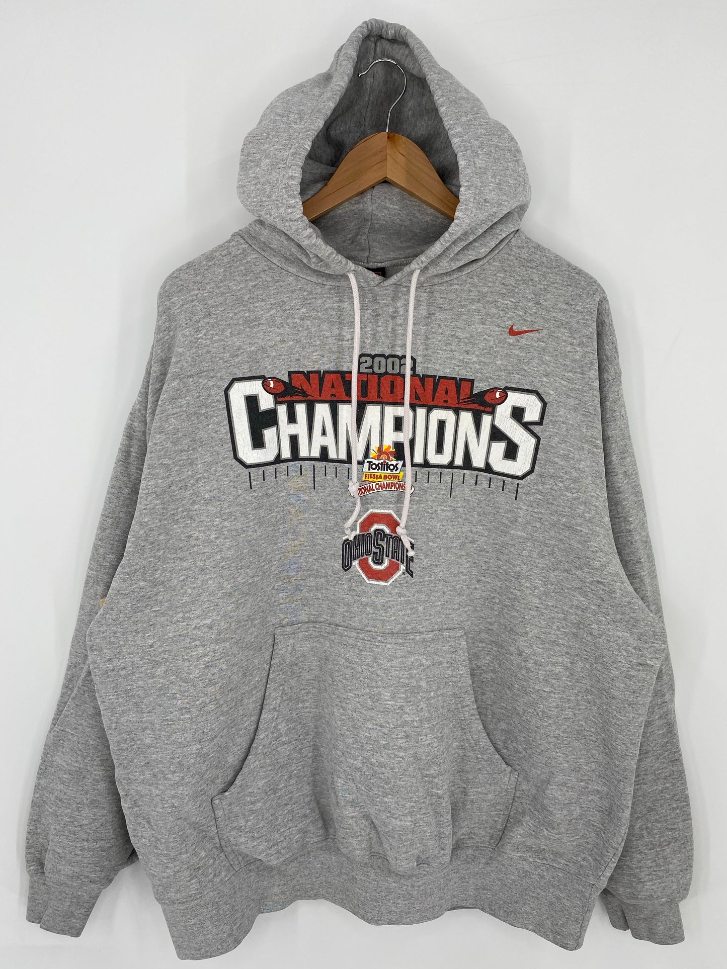 2002' NIKE OHAIO STATES UNIVERSITY BUCKEYES Size XL Vintage Hoodie Sweat-shirt / K6206