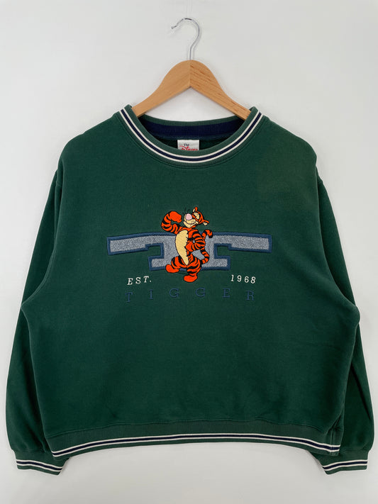 00' DISNEY TIGGER Size M Vintage Sweat-shirt / A6829