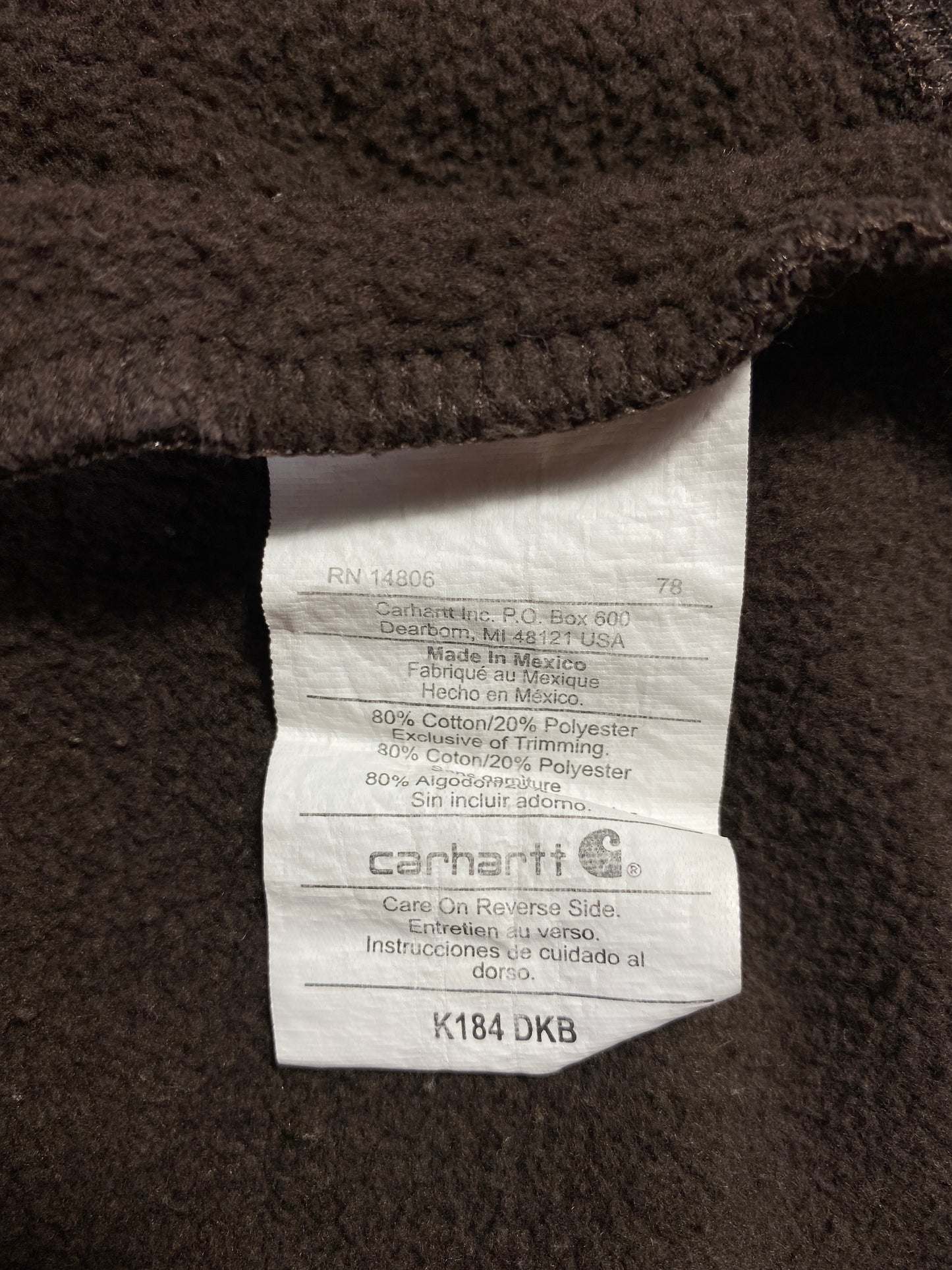 Vintage CARHARTT Size XL Hoodie Sweat-Shirt / A7928