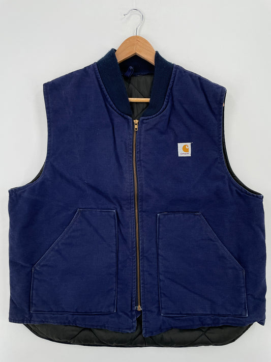Vintage CARHARTT Made in USA Size XL Duck Vest / A8053