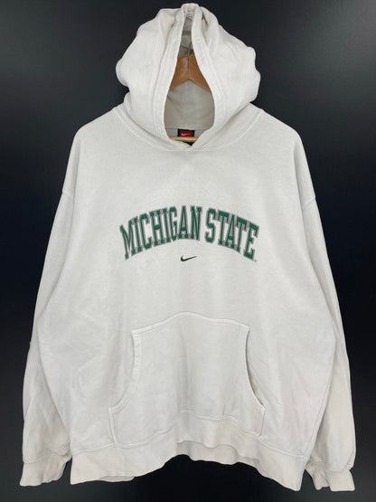 00' NIKE MICHIGAN Size XXL Vintage College Hoodie Sweat shirt / K7537