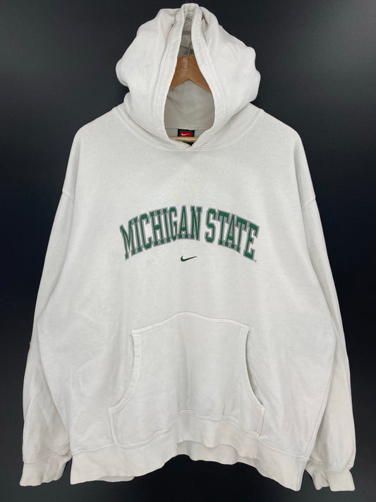 00' NIKE MICHIGAN Size XXL Vintage College Hoodie Sweat shirt / K7537