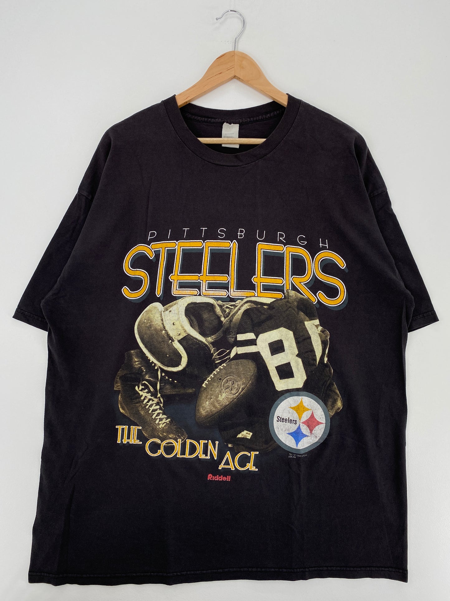 1998 PITTSBURGH STEELERS Made in USA Size XL Vintage NFL T-Shirt / A4663