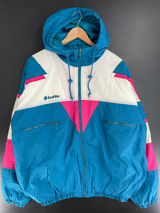 Vintage LOTTO Size L Padded Nylon Jacket / E858