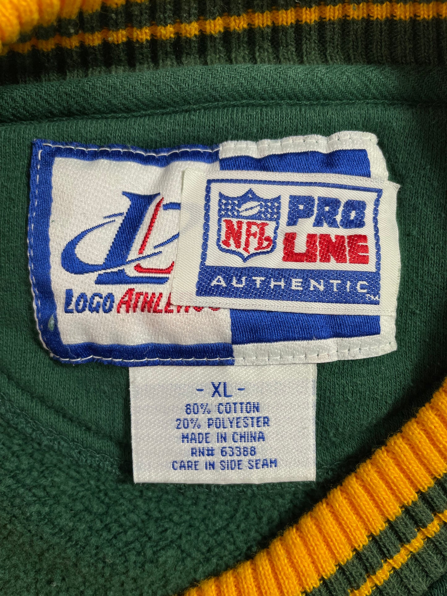 00' GREEN BAY PACKERS Size XL Vintage NFL Sweat-shirt / A1993