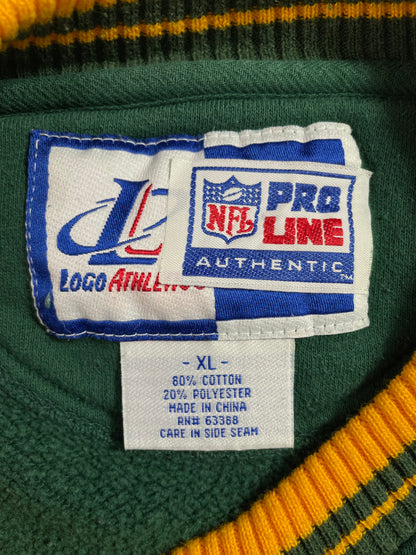 00' GREEN BAY PACKERS Size XL Vintage NFL Sweat-shirt / A1993
