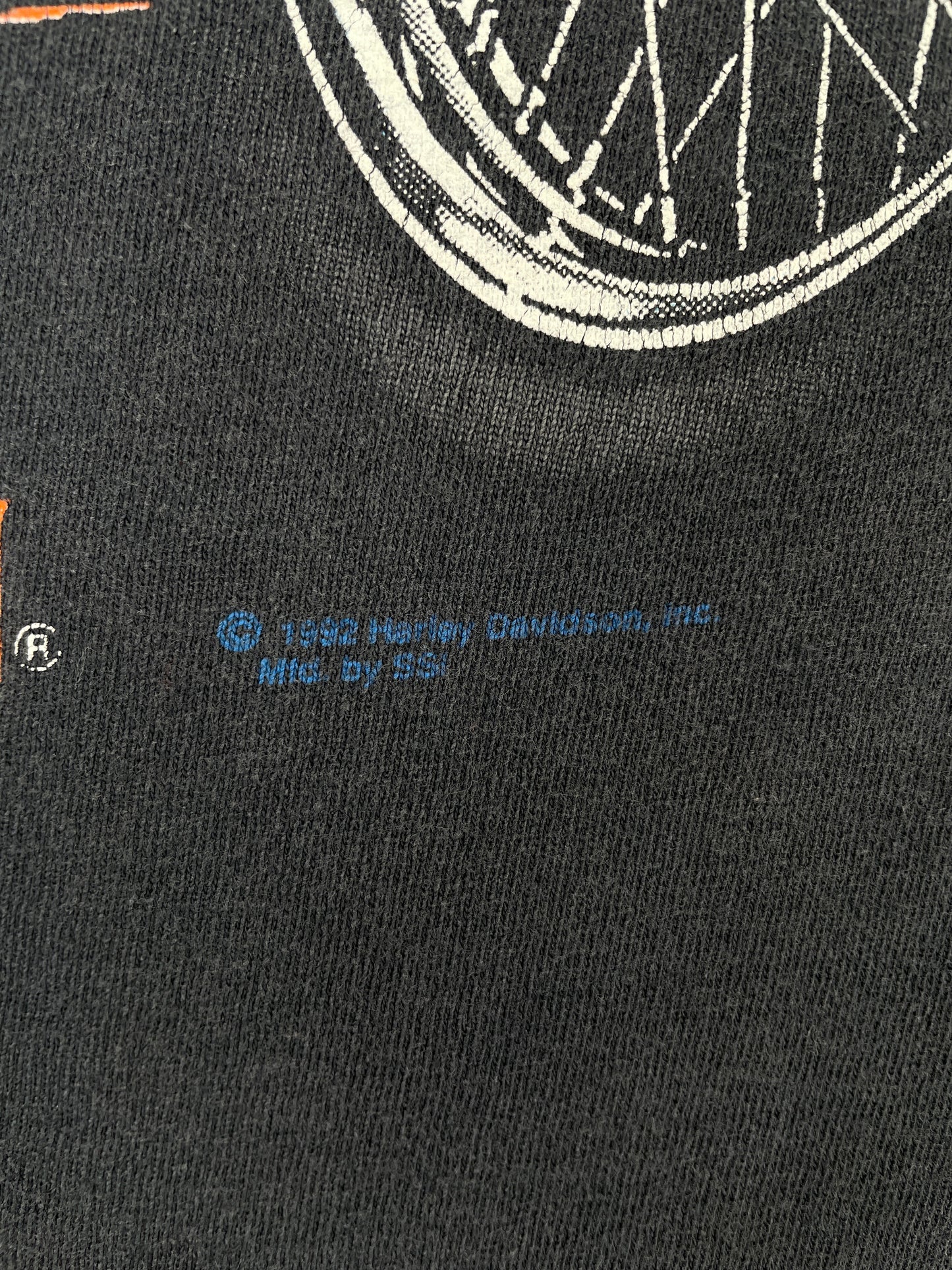 1992 HARLEY DAVIDSON Made in USA Size L Vintage T-Shirt / A8598