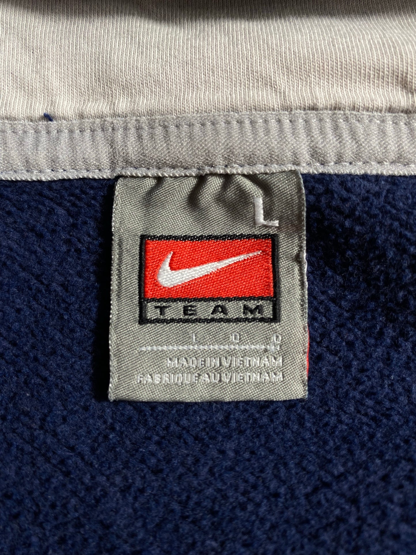 00’ NIKE UCONN Size L Vintage College Hoodie Sweat Shirts/ K4958
