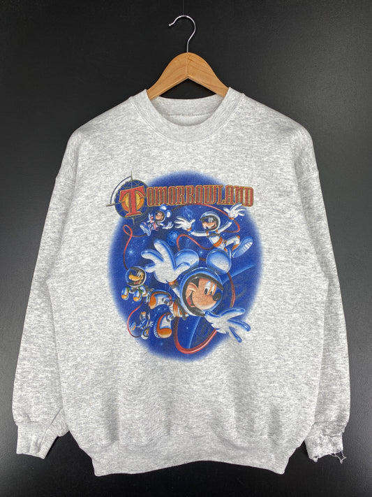 Vintage DISNEY TOMORROWLAND (No tag) Approx. Size L Sweat-Shirt / A6059