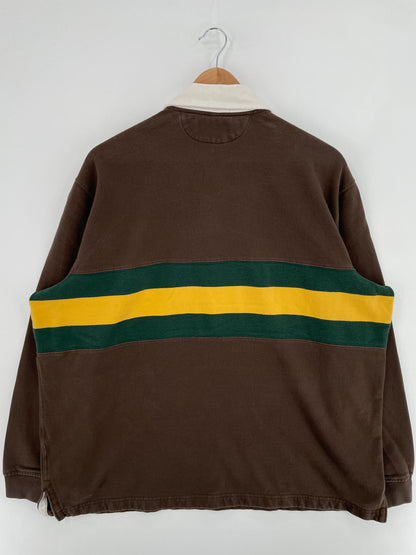90's POLO RALPH LAUREN Size XL Vintage Rugby-Shirt / E906