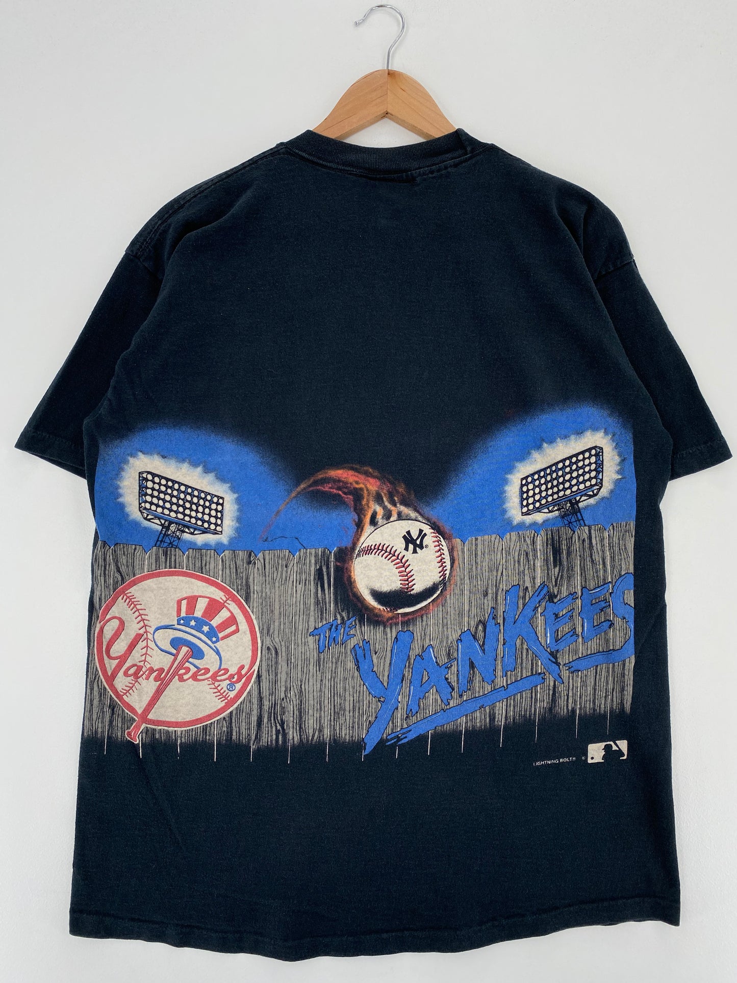 90’s NEW YORK YANKEES Made in USA Size M MLB T-Shirt / A3295