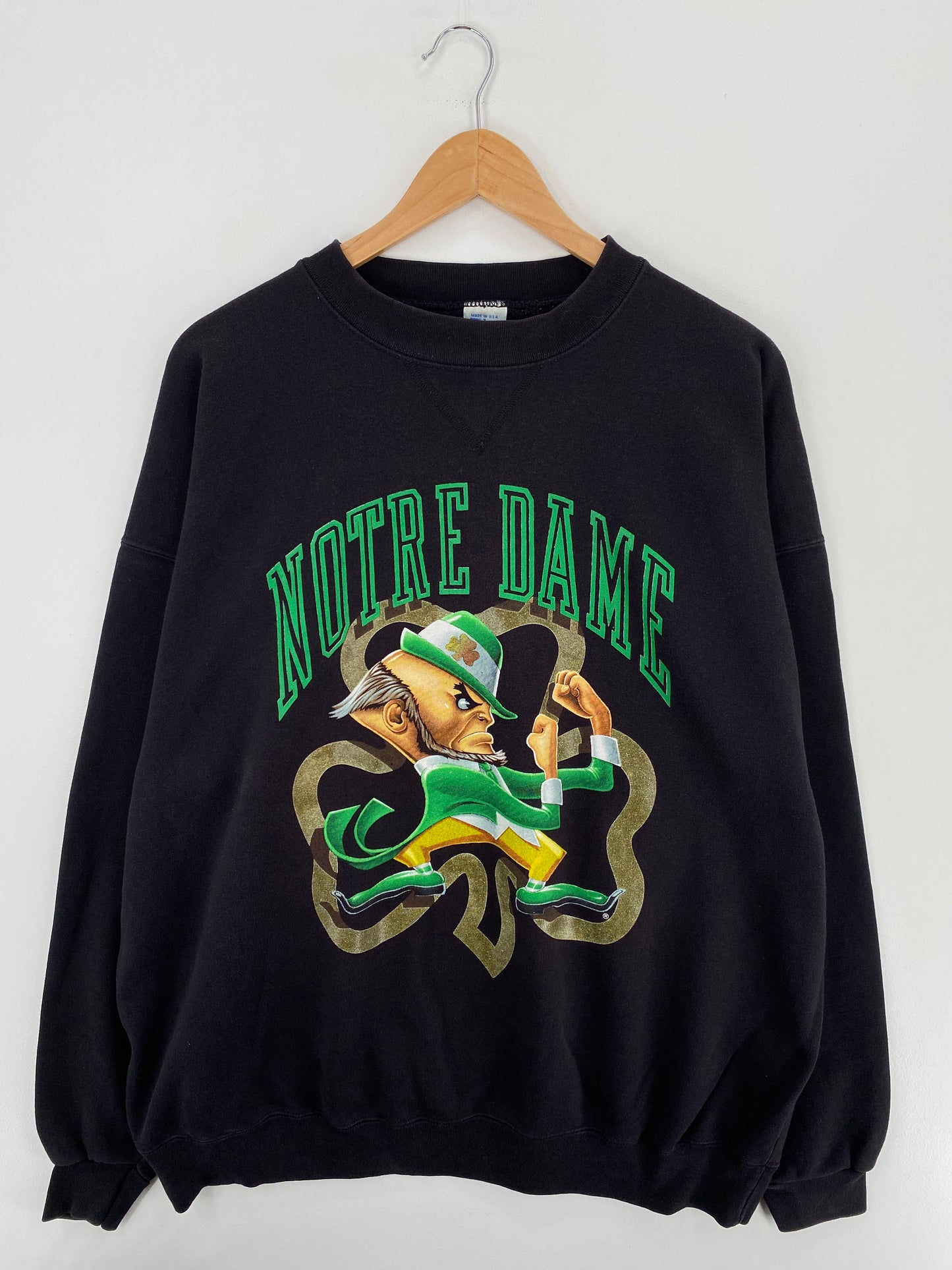90's SALEM NOTRE DAME Made in USA Size XL Vintage College Sweat-Shirt / A4740
