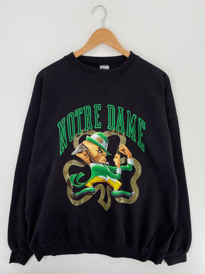 90's SALEM NOTRE DAME Made in USA Size XL Vintage College Sweat-Shirt / A4740