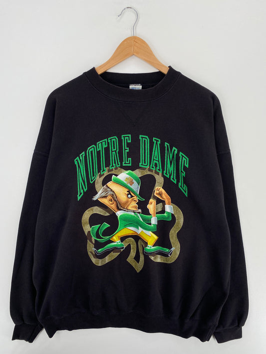 90's SALEM NOTRE DAME Made in USA Size XL Vintage College Sweat-Shirt / A4740