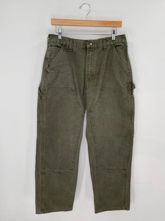Vintage CARHARTT Double Knee Size 33x30 Duck Pants / K8065
