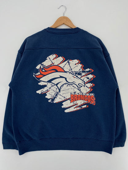 90's STARTER x DENVER BRONCOS Size L Vintage NFL Sweat-Shirt / A3410