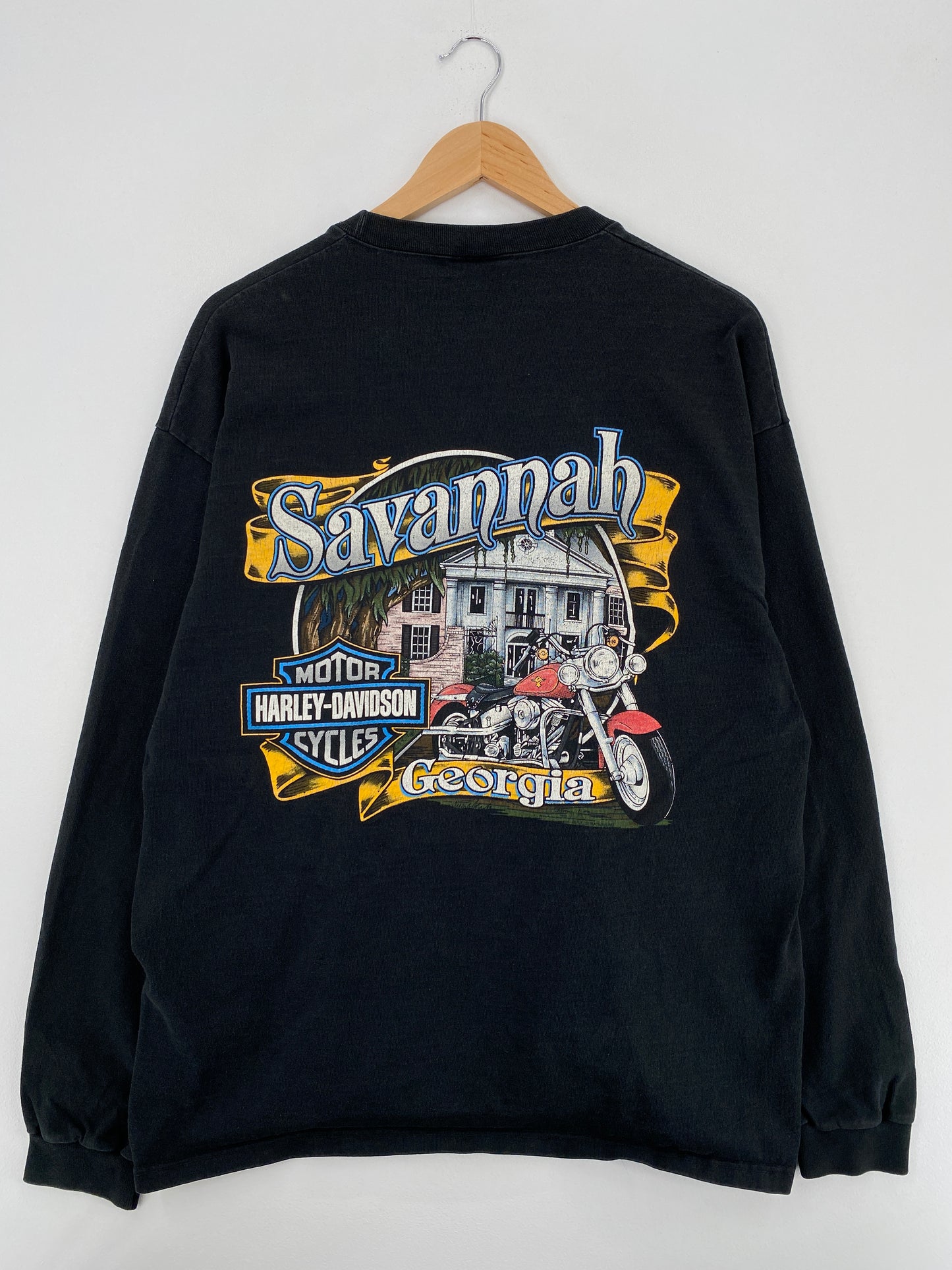 1996 HARLEY DAVIDSON Made in USA Size XL Vintage Long Sleeve T-Shirt / A5551
