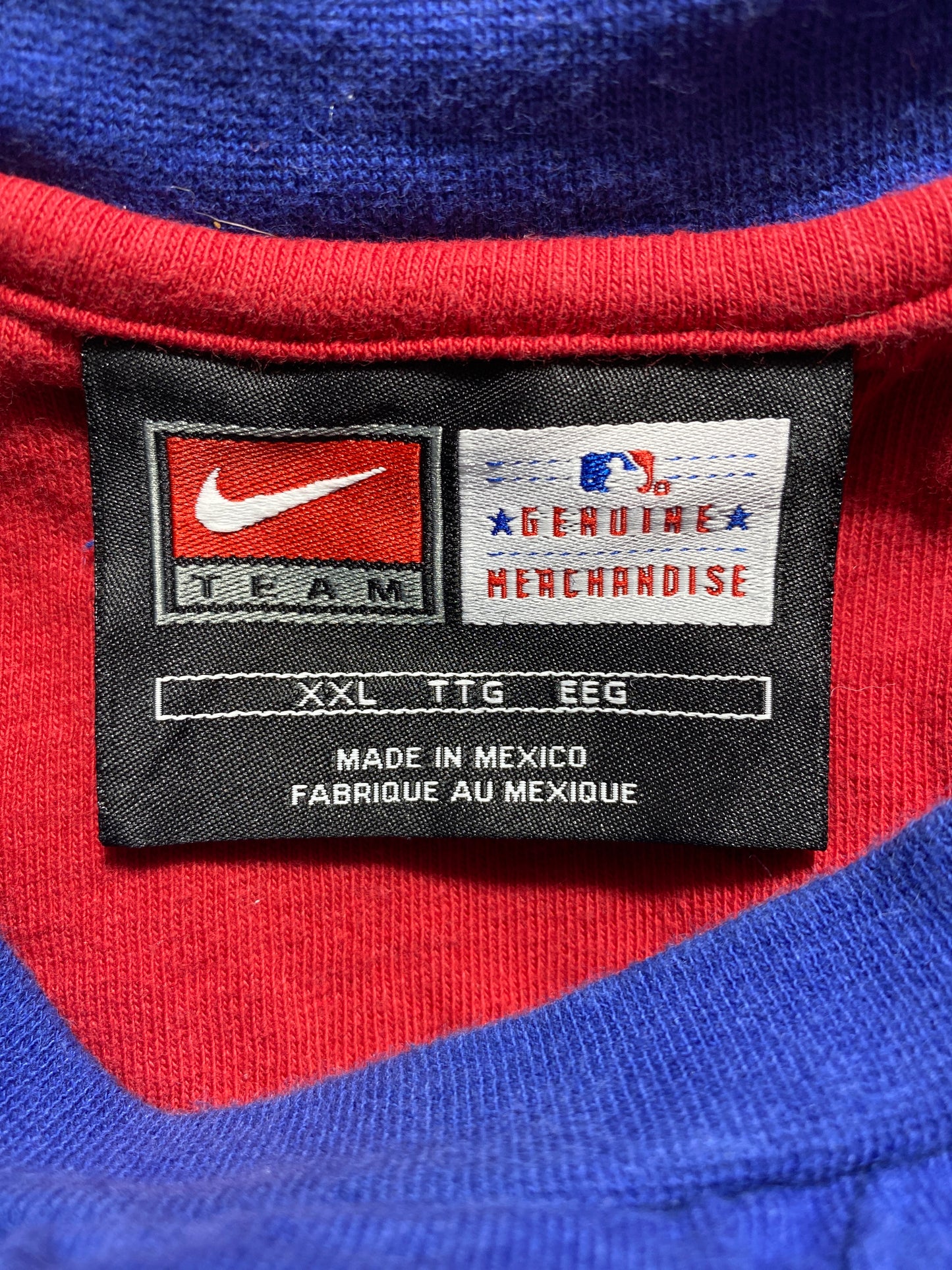 00' NIKE CHICAGO CUBS Size XXL Vintage MLB T-shirt / K1202