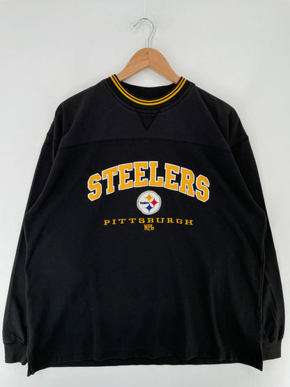 Vintage PITTSBURGH STEELERS Size XL NFL Long Sleeve T-Shirt / E6028T