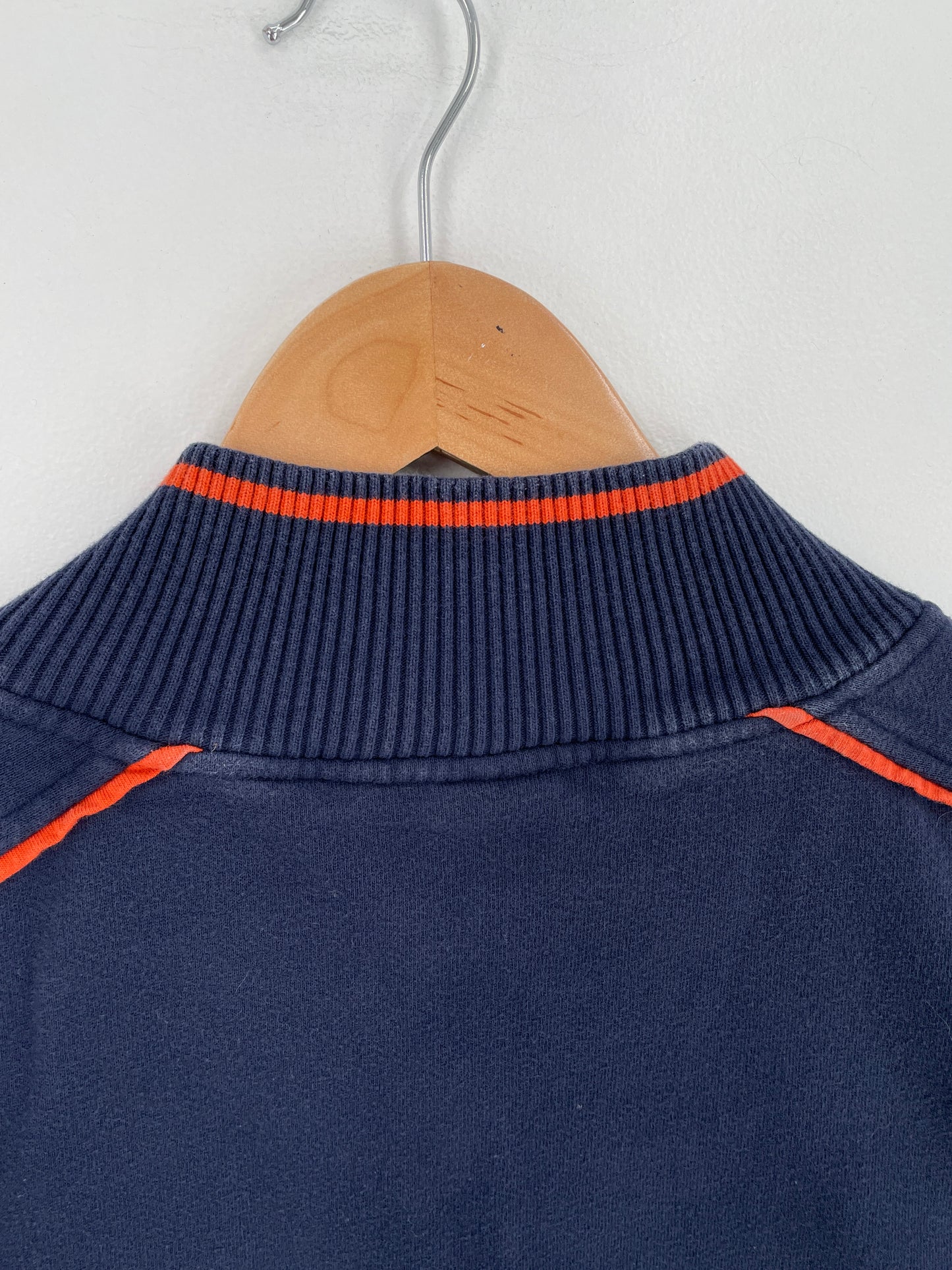 Vintage NIKE x ILLINOI Size L College Half Zip Sweat-shirt / E924