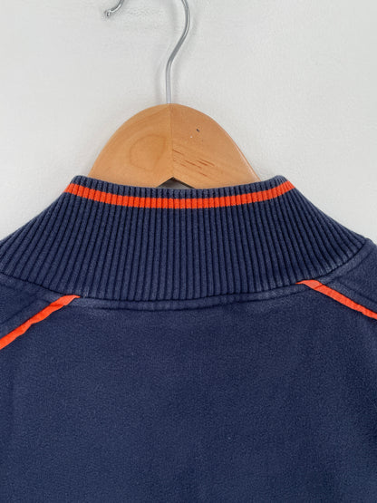 Vintage NIKE x ILLINOI Size L College Half Zip Sweat-shirt / E924