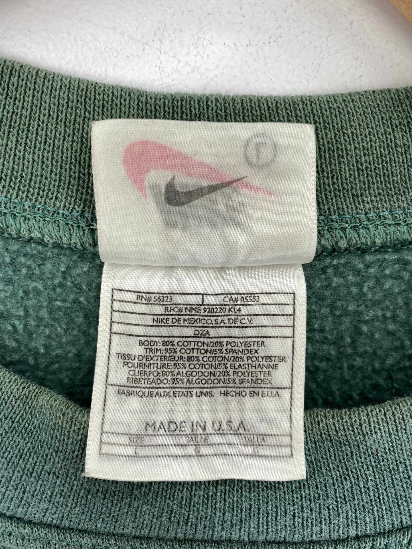 90's NIKE MINI SWOOSH Made in USA Size L Vintage Sweat-Shirts / A5751