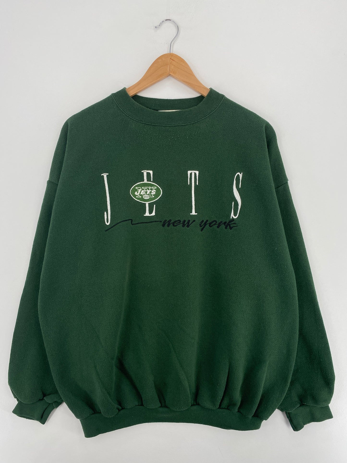 90's NEW YORK JETS Size XL Vintage NFL Sweat-Shirt / A5343