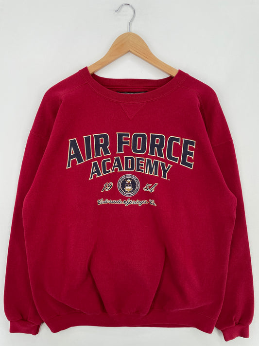 90's AIR FORCE Made in USA Size L Vintage  College Sweat-shirt / E1130