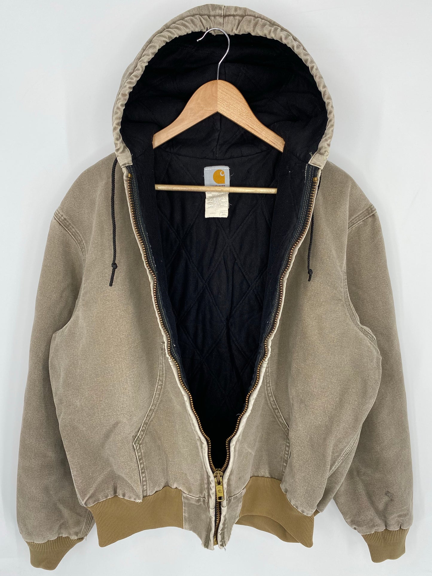 Vintage CARHARTT Size L Zip-up Hoodie Sweat-shirt Jacket / K8106