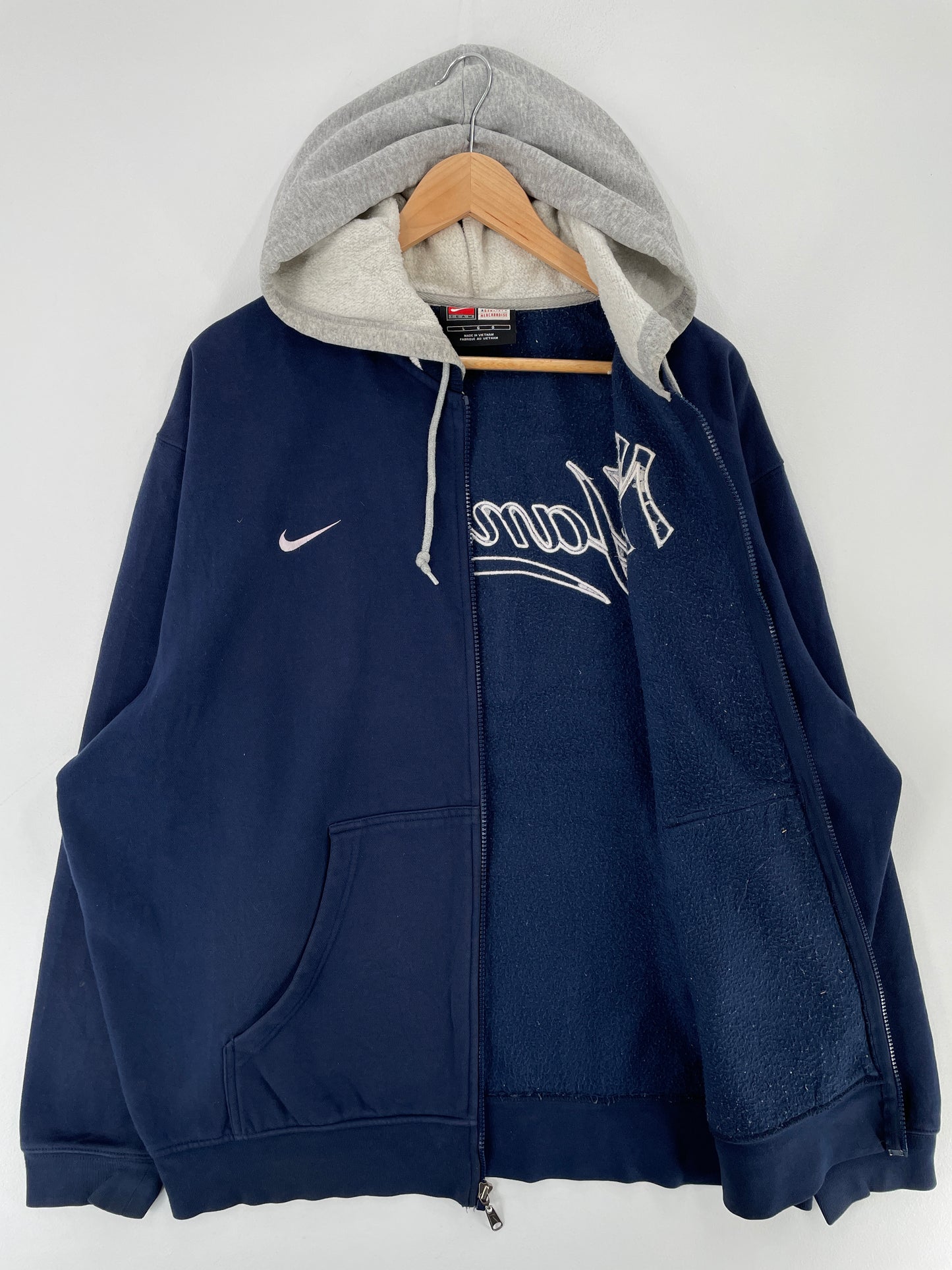 Vintage NIKE x NEW YORK YANKEES Size L Vintage MLB Hoodie Zip up Sweat Shirt / E6714S