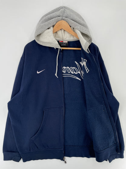 Vintage NIKE x NEW YORK YANKEES Size L Vintage MLB Hoodie Zip up Sweat Shirt / E6714S