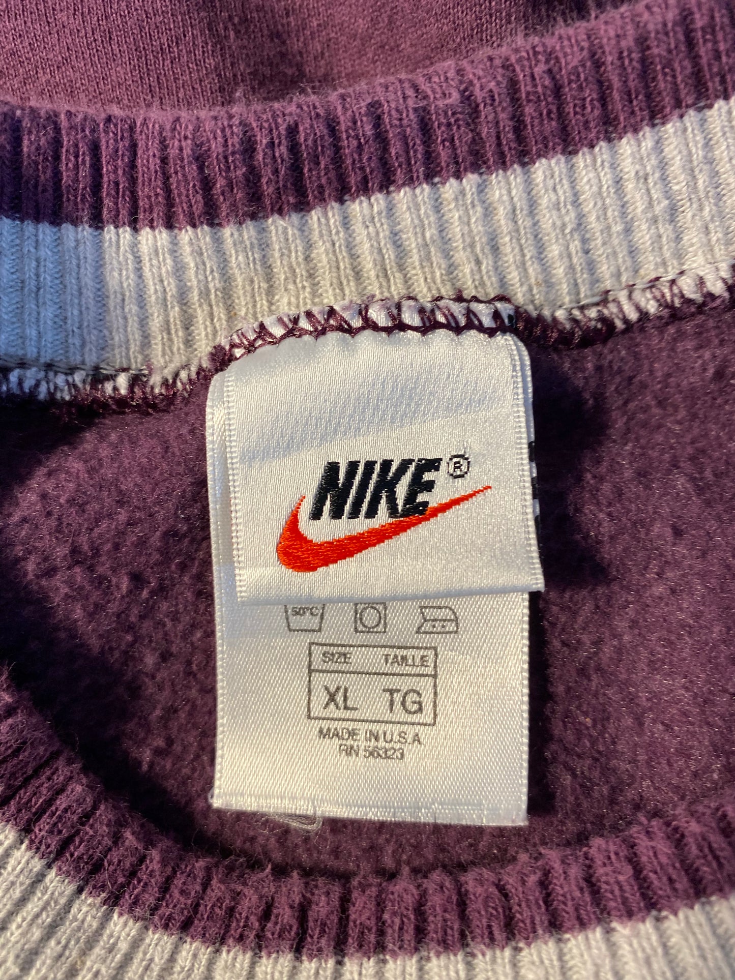 90's NIKE MINI SWOOSH Made in USA Size XL Vintage Sweat-shirt / k5687