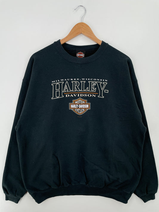 2000 HARLEY DAVIDSON MILWAUKEE WISCONSIN Size XL Vintage Sweat-Shirt / A8565