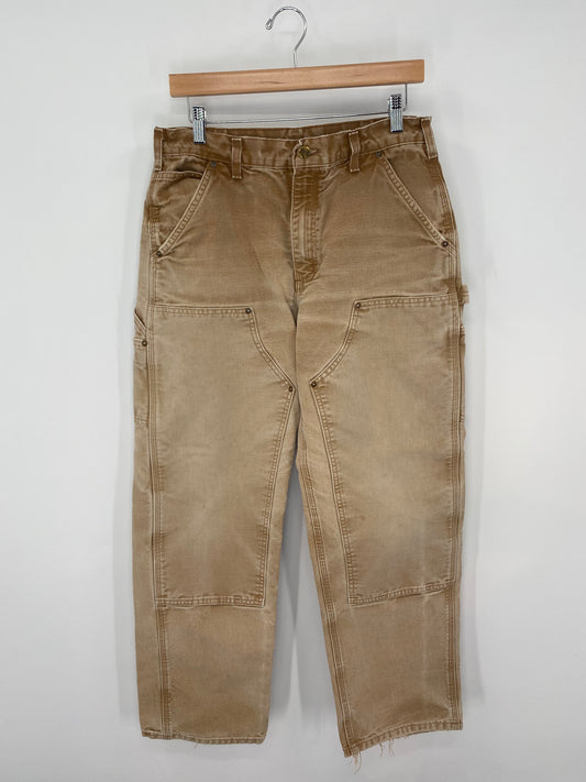 Vintage CARHARTT Size W30xL30 Double Knee Duck Pants / K9986