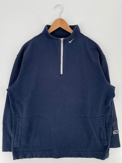 00' NIKE Size XL Vintage Half Zip-up Sweat-Shirt / A2546
