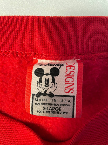 90’s DISNEY MICKEY MADE in USA Size XL Vintage Sweat-shirt / K5841