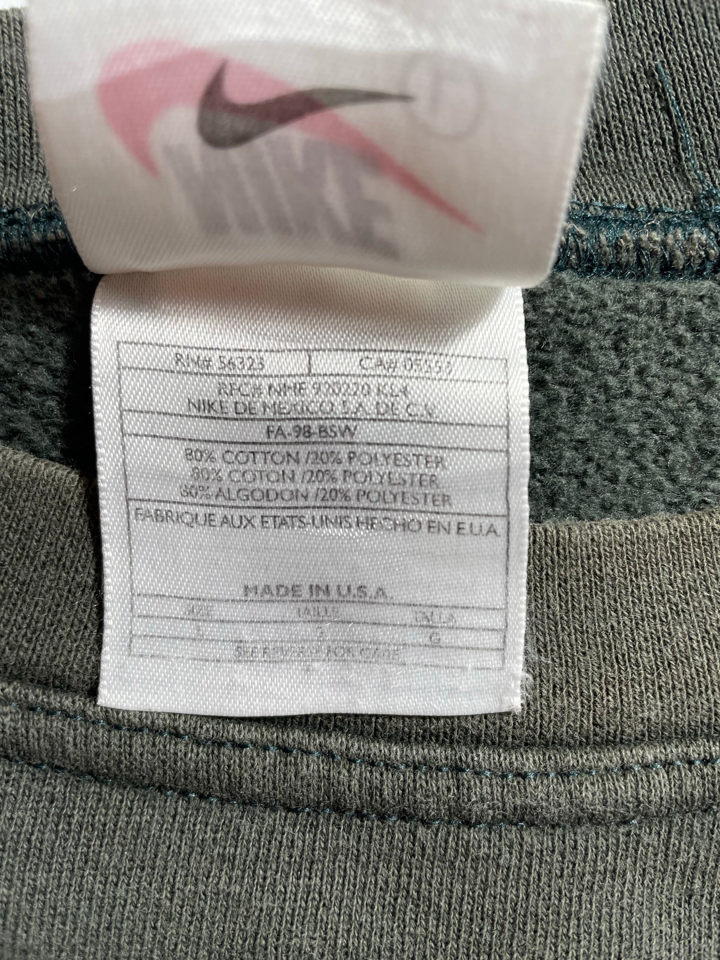 90's NIKE Made in USA Size L Vintage Sweat shirt / K6997