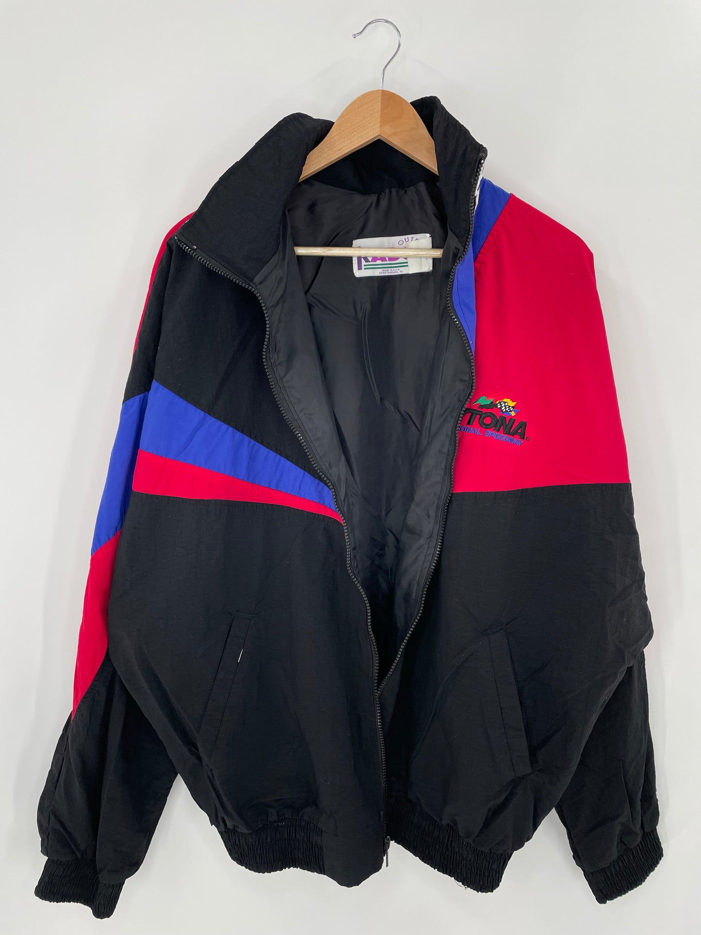 Vintage DAYTONA Made in USA Size L Racing Nylon Jacket/ K5985