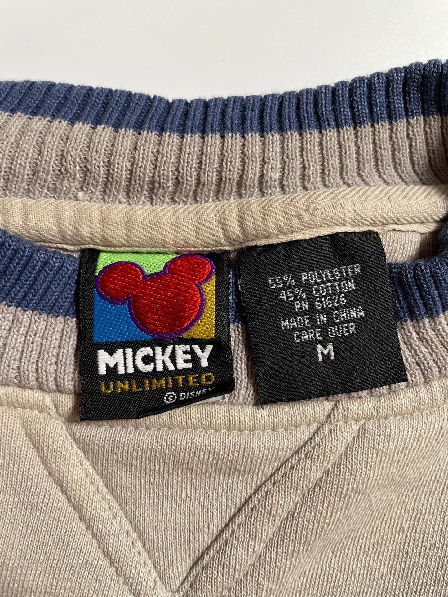 90’s DISNEY MICKEY Size M Vintage Sweat-shirt / K9046