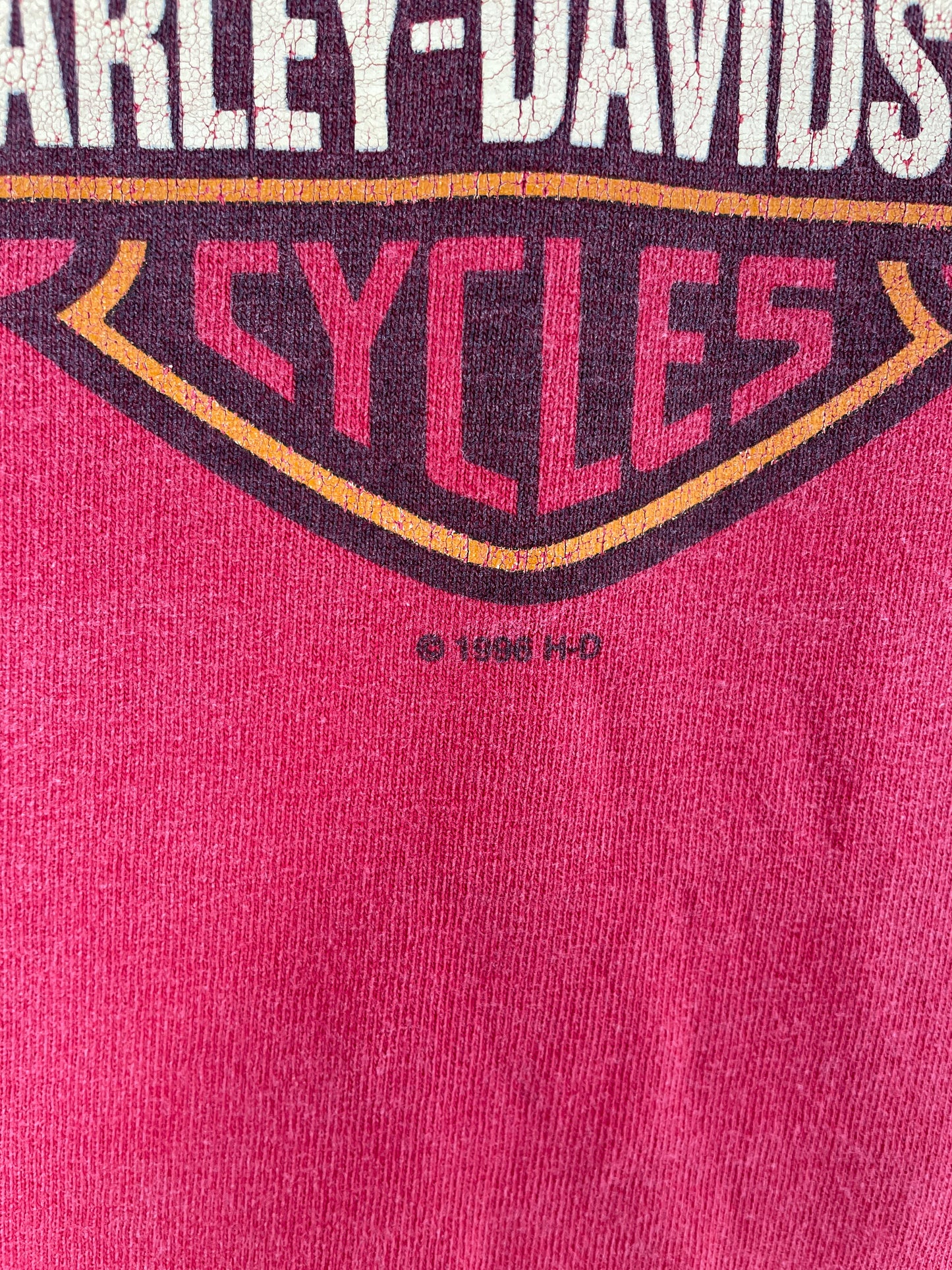 1998 HARLEY DAVIDSON Made in USA Size L Vintage T-shirt / E6535T