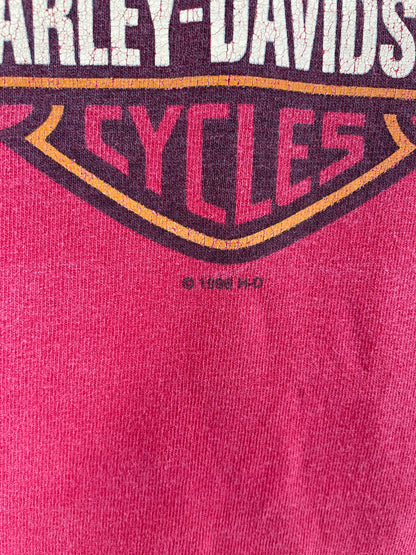 1998 HARLEY DAVIDSON Made in USA Size L Vintage T-shirt / E6535T