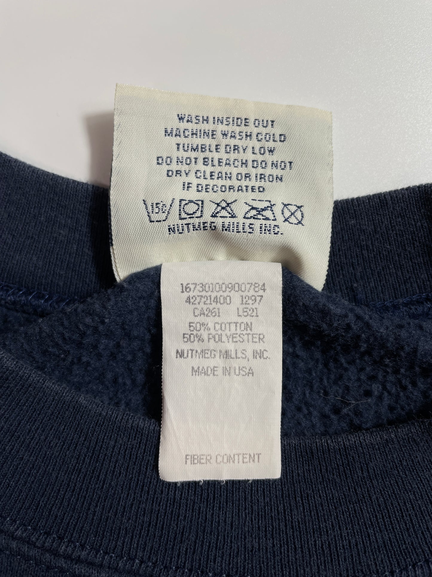 1998 NEW ENGLAND PATRIOTS Made in USA Size M Vintage NFL Sweat-shirt / E2737S