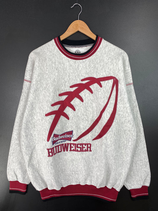 90's BUDWEISER Made in USA Size XL Vintage Sweat-Shirt / A9069