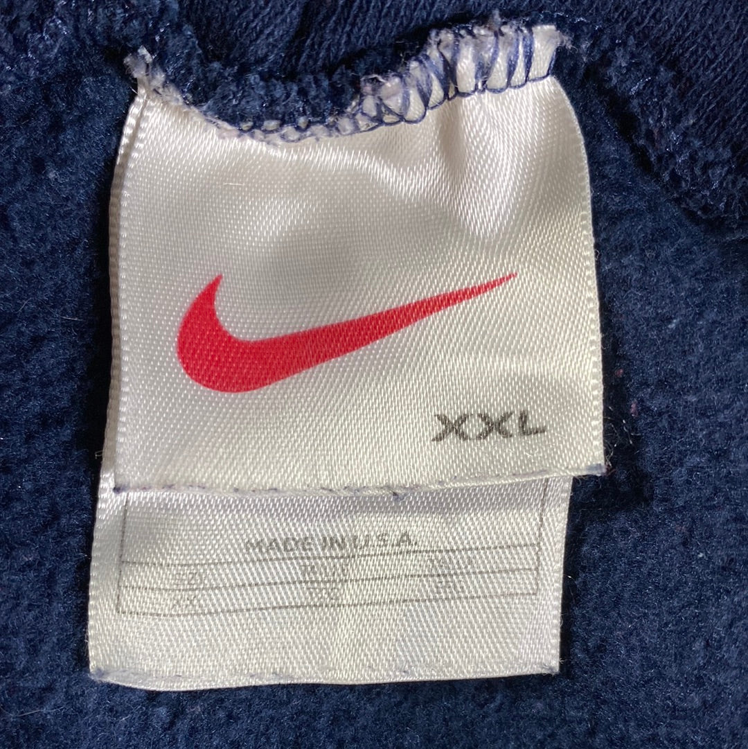 90’s NIKE CENTER SWOOSH Made in USA Size XXL Vintage Hoodie Sweat-Shirt / E1053