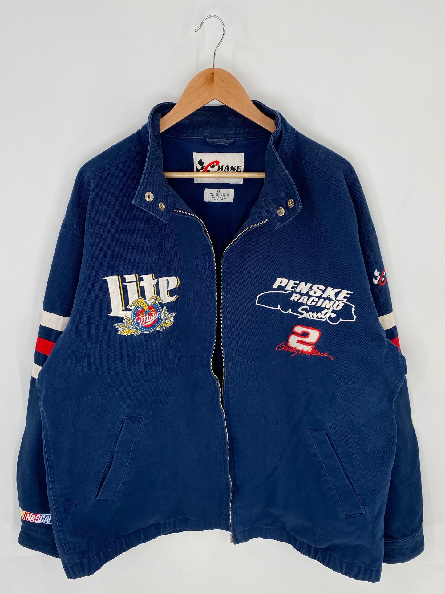 Vintage RUSTY WALLACE Size L Racing Jacket/ K8311