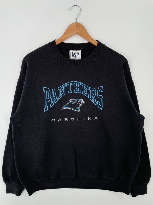 90’s CAROLINA PANTHERS Made in USA Made in USA Size L NFL Sweat-Shirt / A8913