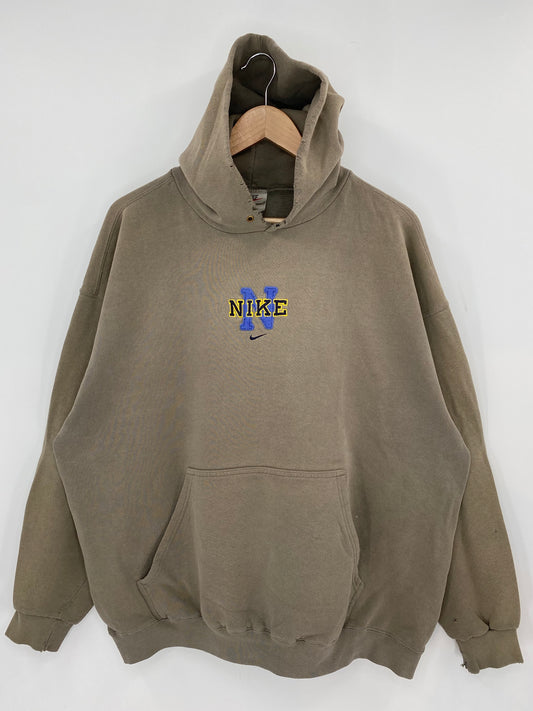 90's NIKE Size XL Vintage Hoodie Sweatshirt / K7360