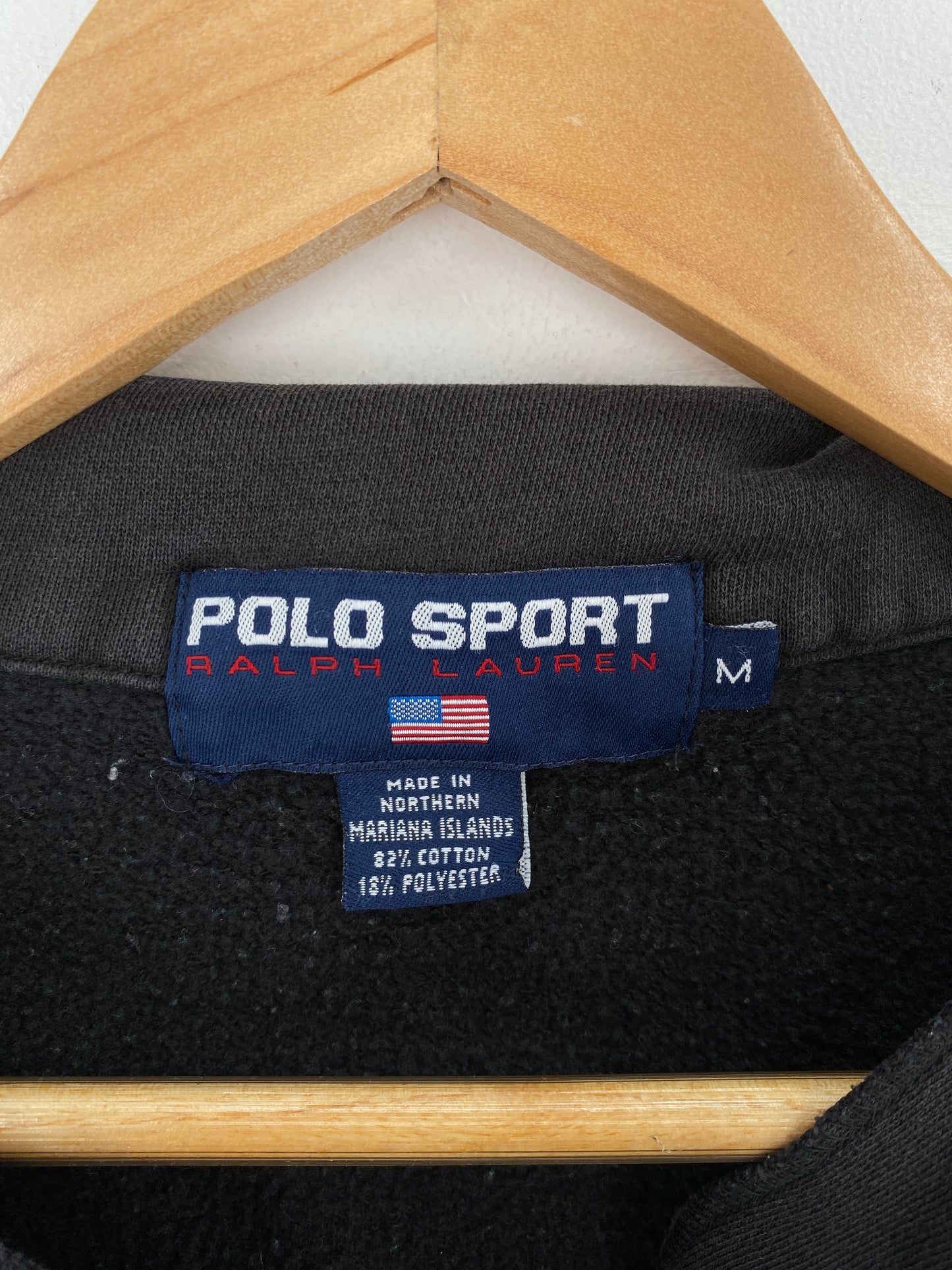 90’s POLO SPORT Size M Vintage Half Zip Sweat-Shirt/ A4247