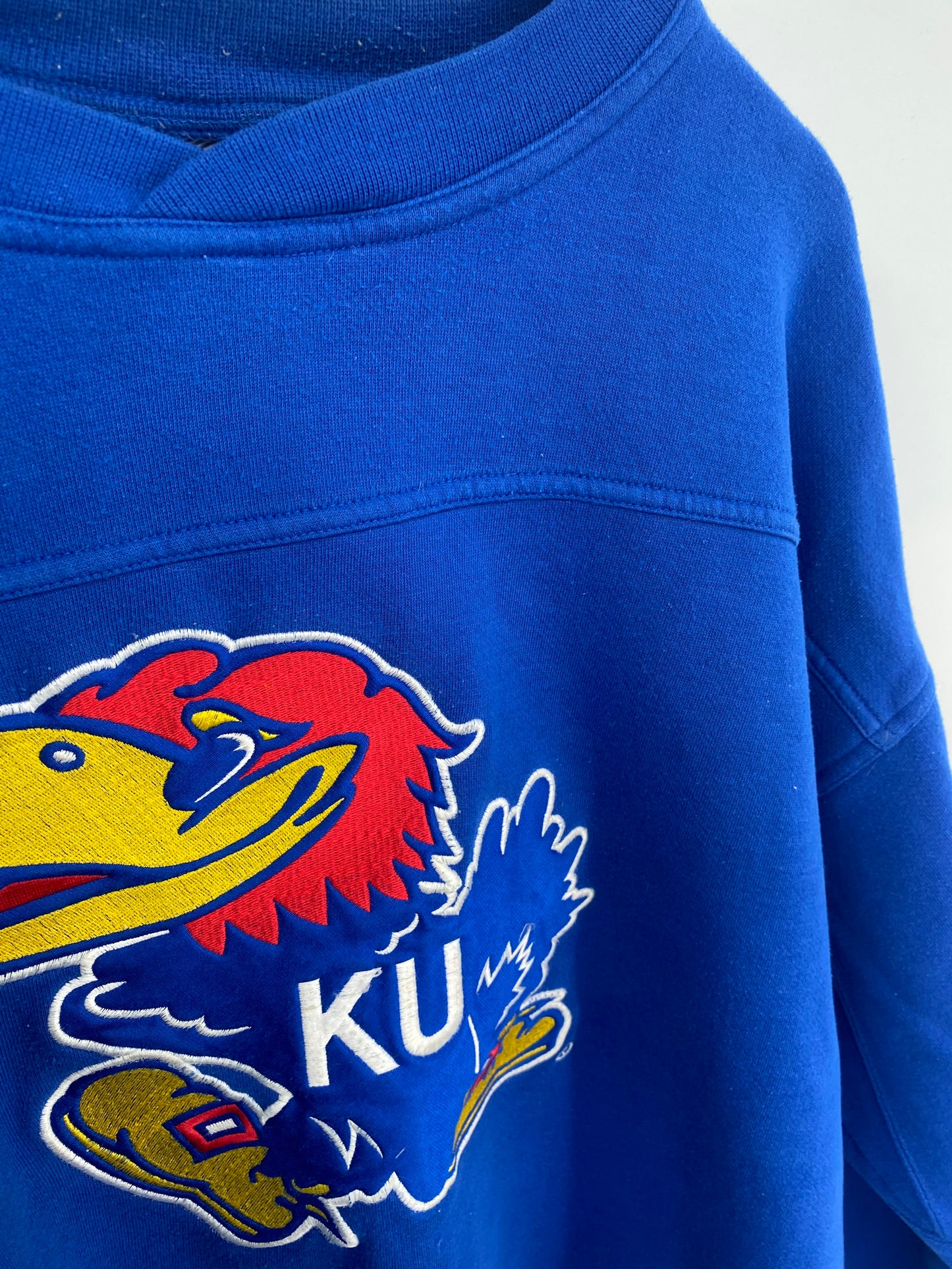 90's KANSAS JAYHAWKS Size XL Vintage College Sweat-Shirts/ K9422