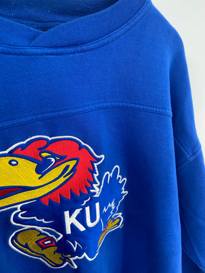 90's KANSAS JAYHAWKS Size XL Vintage College Sweat-Shirts/ K9422